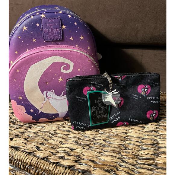 Loungefly The Nightmare Before Christmas Zero Moon Mini Backpack Pouch - Picture 1 of 7